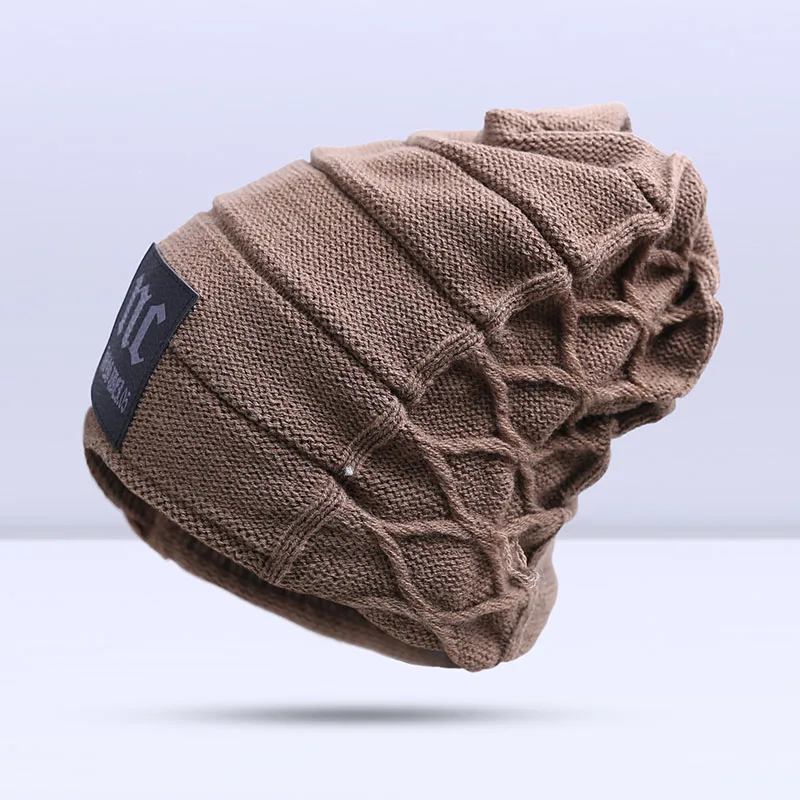 Стильные шапочки Skullies, зимняя мужская шапка, Толстая теплая зимняя мужская шапка, толстая шапка s Beanies, Зимняя мужская шапка toucas gorros