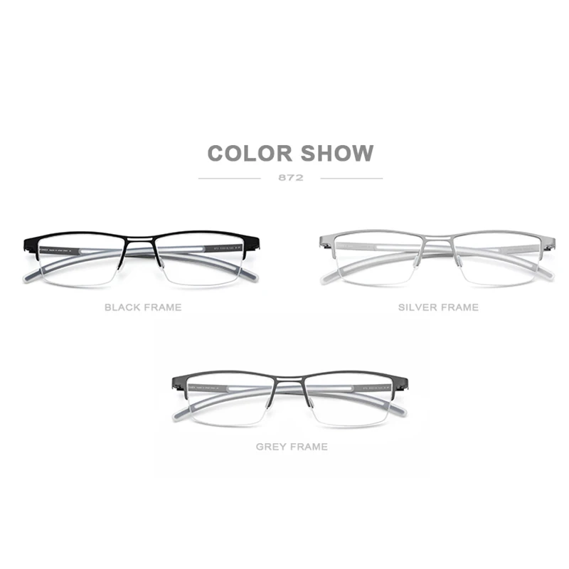 FONEX B Titanium Glasses Frame Men New Eye Glasses Semi Rimless Square Eyeglasses Eyewear 872