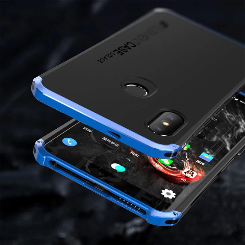 Чехлы для Xiaomi Mi 8SE чехол жесткая задняя часть PC металлический бампер деловой