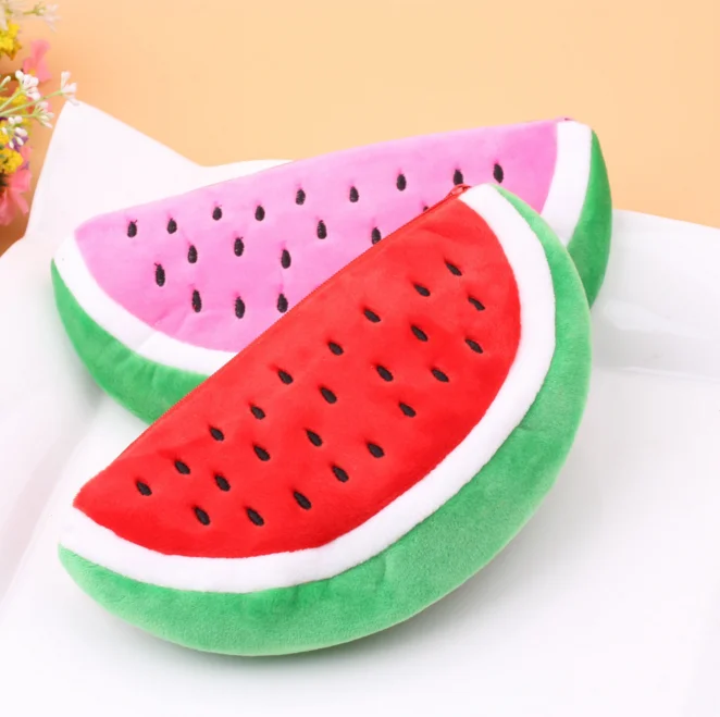 

1 Pcs Cute Red Practical Case Volume Watermelon Kids Pen Pencil Case Gift Cosmetics Purse Wallet Holder Pouch School Supplies