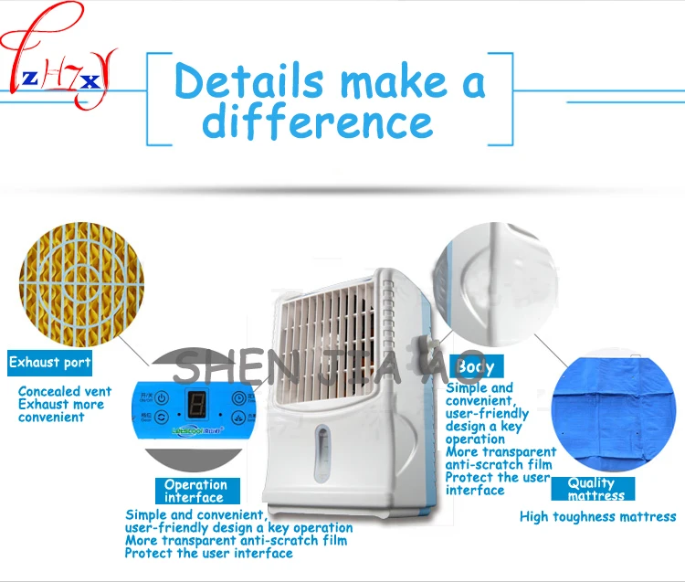 Мини небольшой кондиционер воды охладитель воздуха для комнаты портативный вентилятор охлаждения Холодильный матрас дома 110 V 220 V пульт
