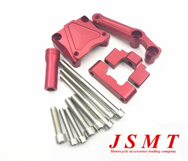 Shiwaki Universal CNC Motorcycle Steering Damper Estabilizador Soporte De Montaje