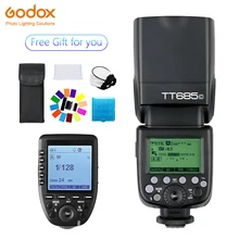 Godox TT685 TT685C Speedlite Flash Wireless TTL+Xpro-C Wireless Trigger Flash for Canon Camera 1100D 1000D 7D 6D 60D shanny sn e3 rf 2 4g wireless radio transceiver trigger for sn600c rf flash ttl trigger lcd panel for canon 700d 70d 7d 7dii 6d