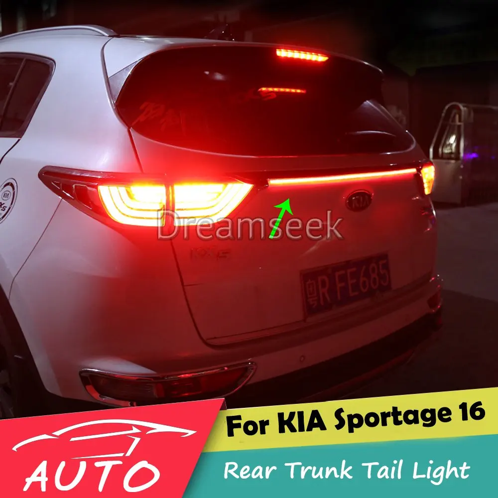 Задний бампер светильник для Kia Sportage QL красный Светодиодный отражатель фонарь стоп-сигнала Предупреждение осветительный противотуманный