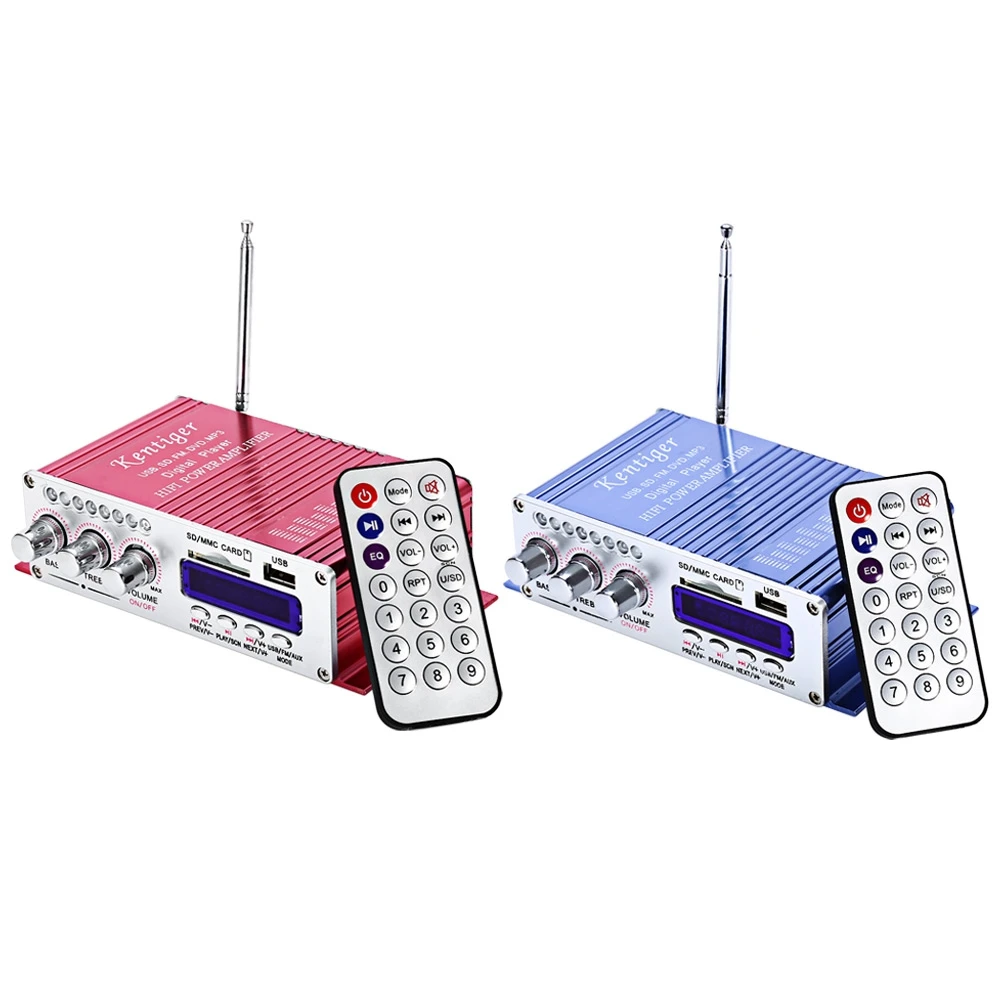 Kentiger HY 502 12 В 2CH Hi Fi стерео Выход Мощность усилитель USB MP3 DVD CD FM SD карты цифровой