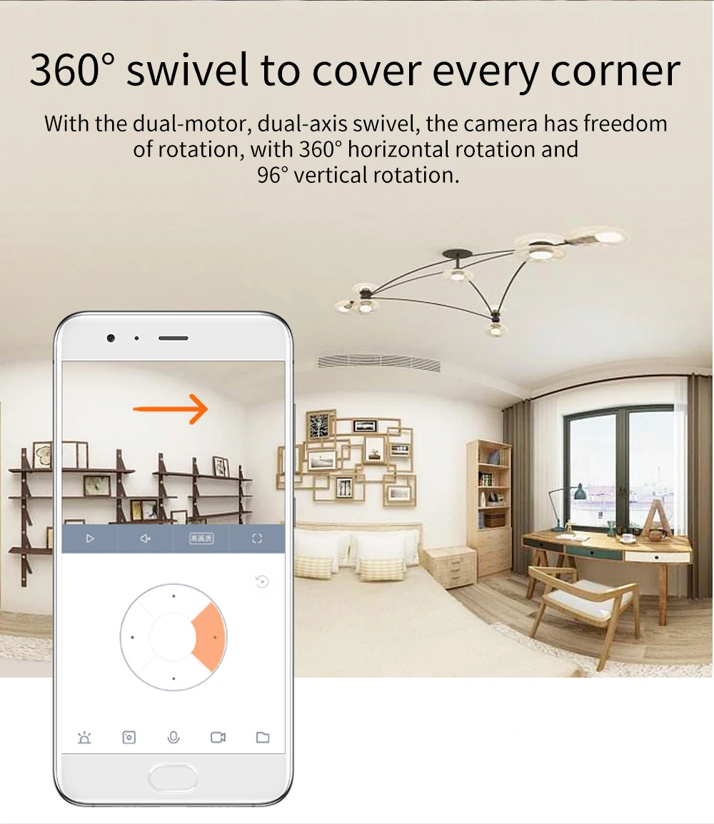 Xiaomi Mijia умная камера Веб-камера 360 Угол видео камера 1080P WiFi панорамирование ночного видения двухсторонний аудио мониторинг для детской безопасности