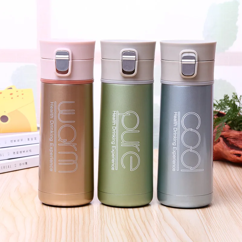 TECHOME Brief Insulated Cup Vacuum Flasks Coffee Mug Travel Cup Flask Thermos Tumbler Food Grade
