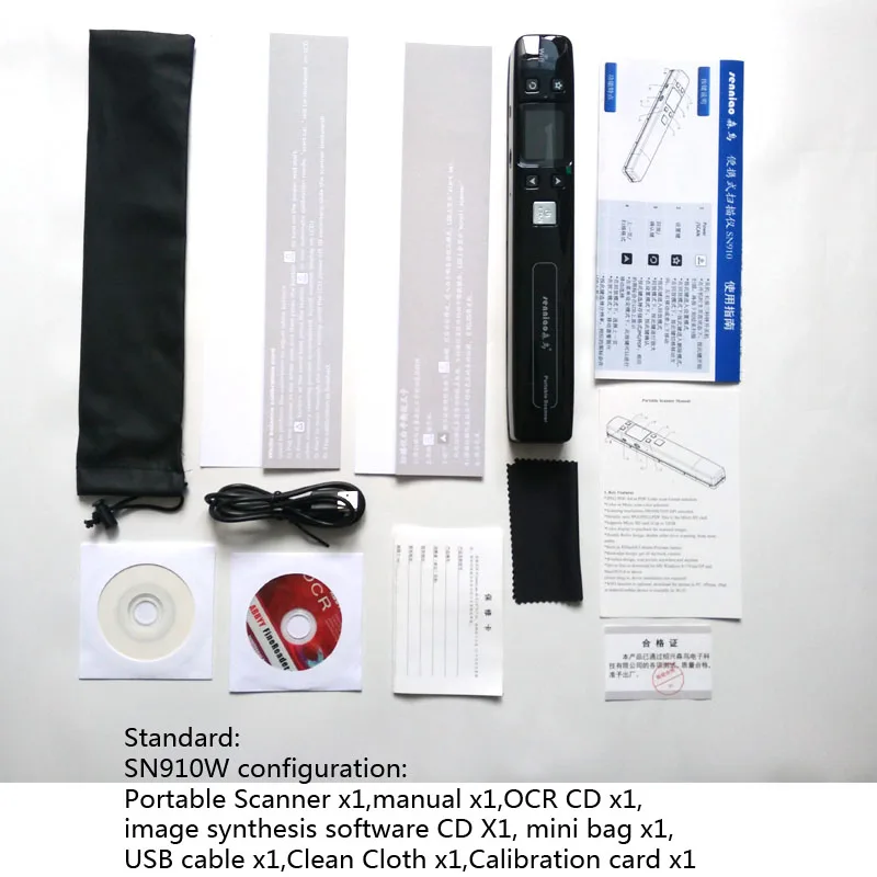 Портативный сканер senniao SN910W handy A4JPG & PDF HD1050dpi с двойным роликом нулевой маржиной Wi Fi