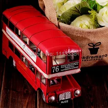 Лондонский классический красный двухэтажный автобус A40-8320 27,5*8*12 см