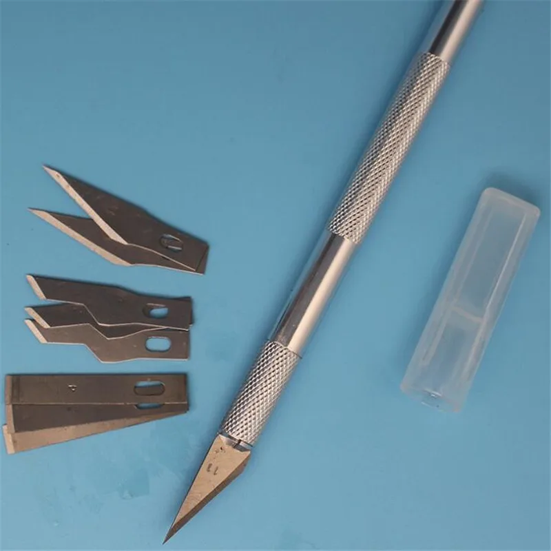 2018 Non Slip Metal Scalpel Knife Tools Kit Cutter
