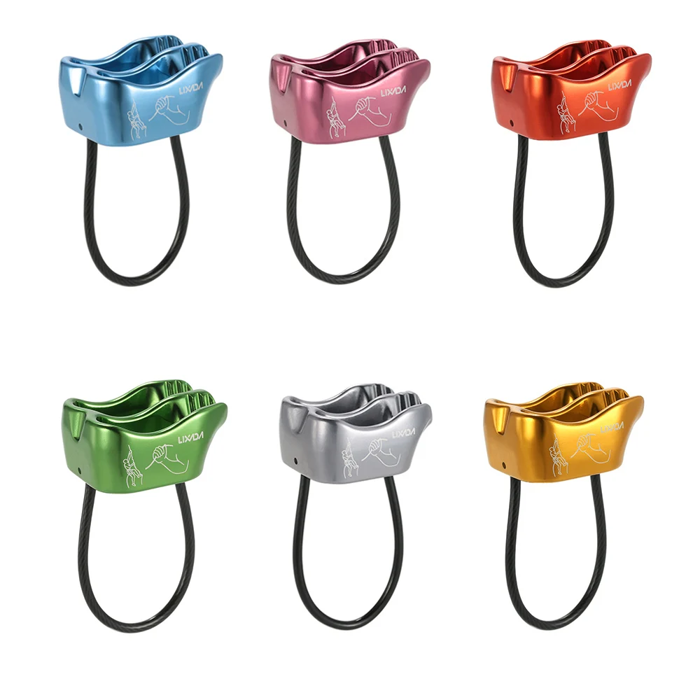 Lixada Double Slot ATC Belay Rappel Device Rock Climbing Carabiners