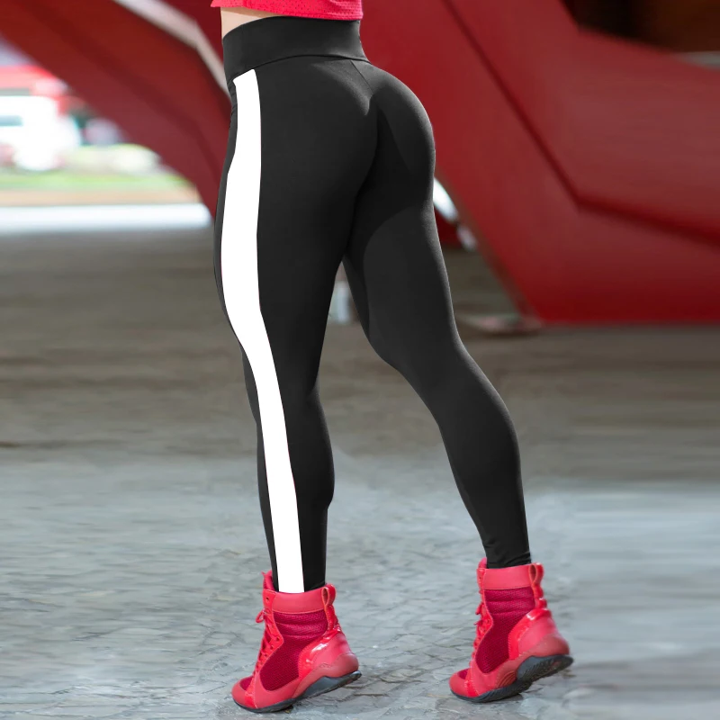 CHRLEISURE-Activewear-Side-Stripe-Fitness-Leggings-Women-High-Waist-Workout-Leggings-Patchwork-Jeggings-Bodybuilding-Legging