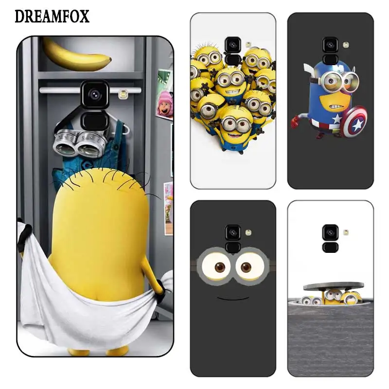 

P246 Yellow Minion Black Silicone Case Cover For Samsung Galaxy J2 J3 J4 J5 J6 J7 J8 Pro Plus Prime 2018 2017