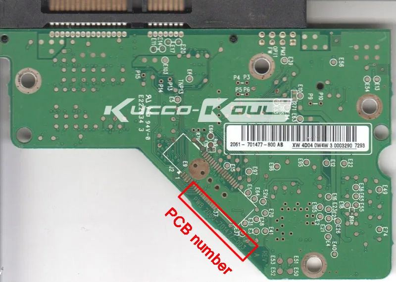 HDD PCB Логическая плата 2060-701477-003 REV A для WD 3,5 SATA ремонт жесткого диска Восстановление данных