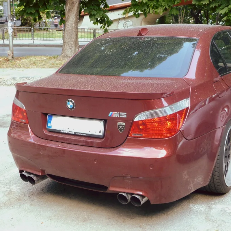 E60 пу праймер автомобильный Стайлинг задний багажник спойлер крыло для BMW 2005-2011 HM Стиль