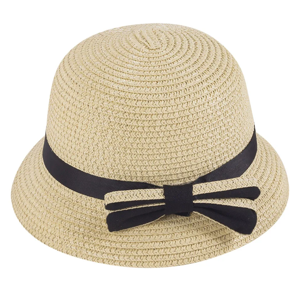 От 3 до 5 лет детская соломенная шляпа фестиваль Лето солнце пляж шляпа cachuchas de hombre de moda# P3 - Цвет: Бежевый
