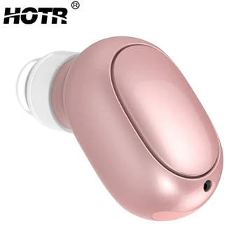 

HOTR Voice Prompt Bluetooth Earphone with MIC Free Answer Earbuds Wireless Earpiece 3D Stereo Sound Quality 1pcs Mini Headset