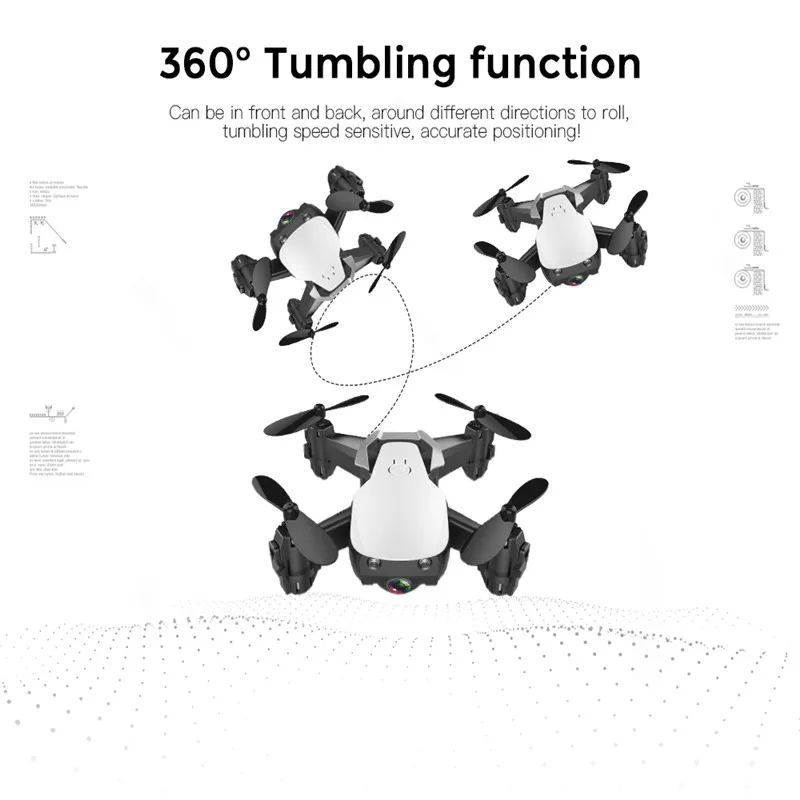 Складной Радиоуправляемый квадрокоптер E61/E61HW Mini Wi Fi FPV HD камера режим удержания
