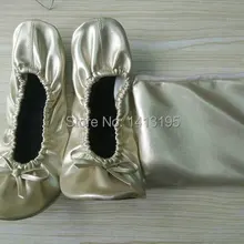 Китай балет обуви после партии слоновой кости сложить балетные тапочки нести пу кошелек