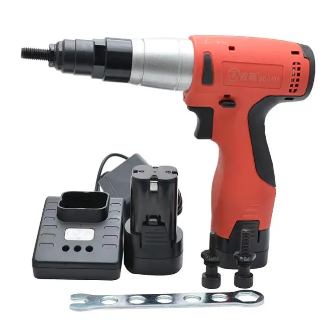 Rechargeable Riveted Nut Gun M6/M8/M10 14.4V Industrial-Grade Electric Pull Easy Riveting Tool BD-3401 | Инструменты