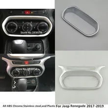For Jeep Renegade 2017 2018 2019 car detector Middle Console Central control navigation air-condition Volume switch trim frame