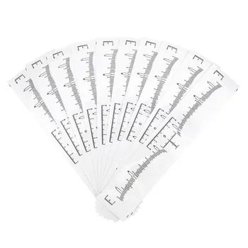 

100Pcs/Set Disposable Eyebrow Ruler Makeup Microblading Eyebrow Tattoo Stencil Measurement