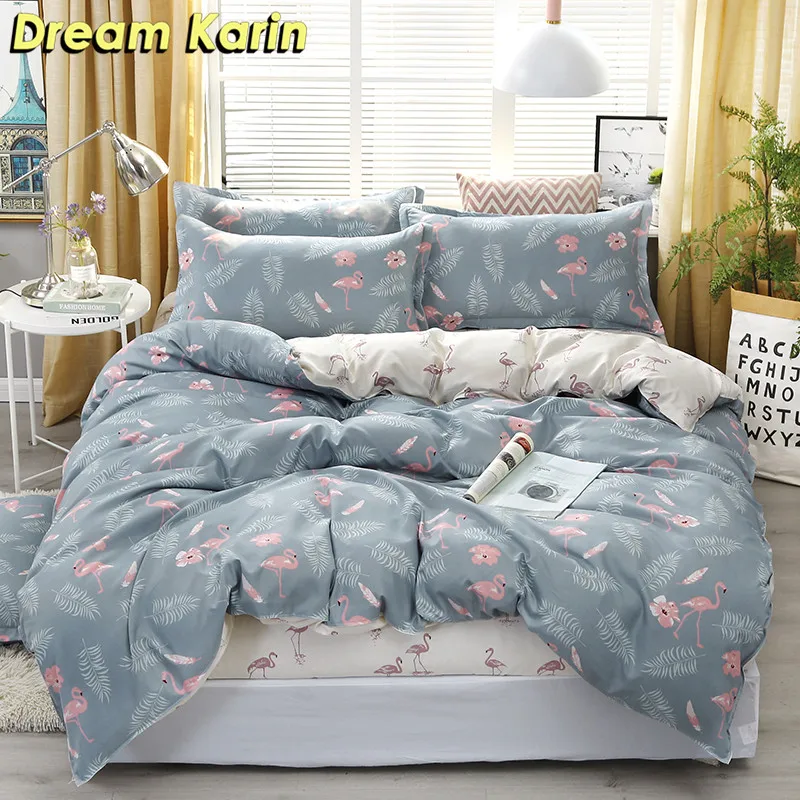 buy Brief Duvet Cover Sets Nordic Kids Bedding Set With Pillow case Bed Linens Single Double Queen King Size Bedclothes Quilt Covers