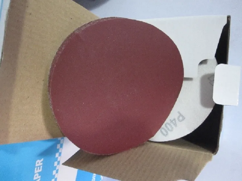 Новый 100 шт. 4 "100 мм наждачная бумага с ворсом лист шлифовальной бумажные диски лист крючок для полированная