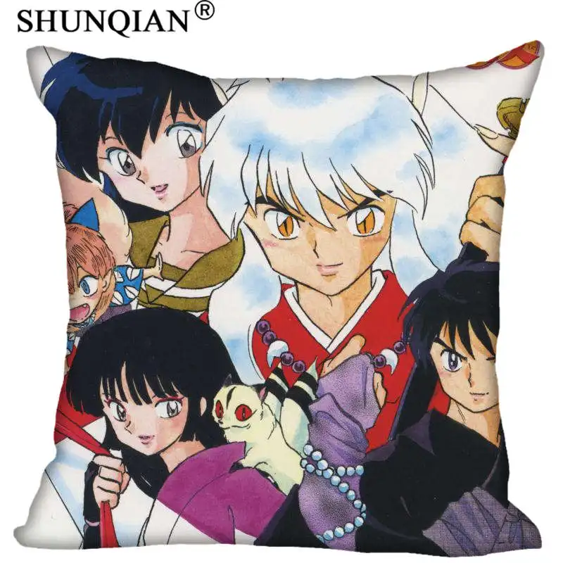 Новые Горячие Пользовательские Inuyasha квадратные Наволочки на молнии модные наволочки на заказ наволочки декоративные наволочки 40x40 см - Цвет: Pillow Case