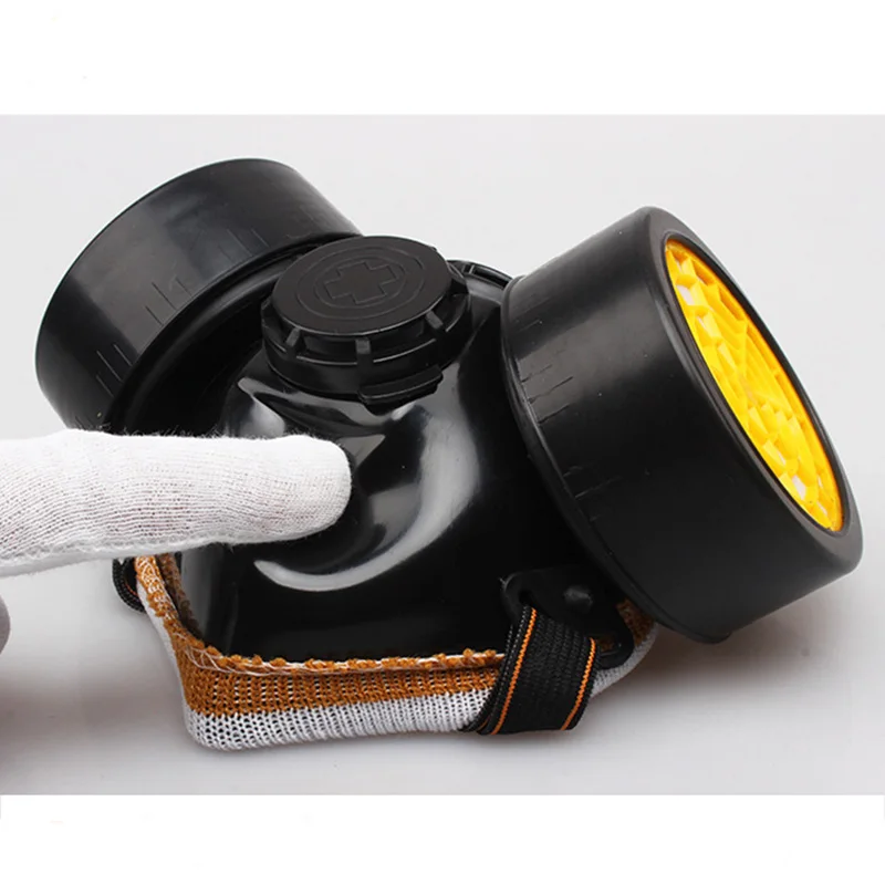 Военная противогаз фильтр коробка активный карбоновый картридж для лица защитный респиратор дыма защитные маски с очками для промышленного