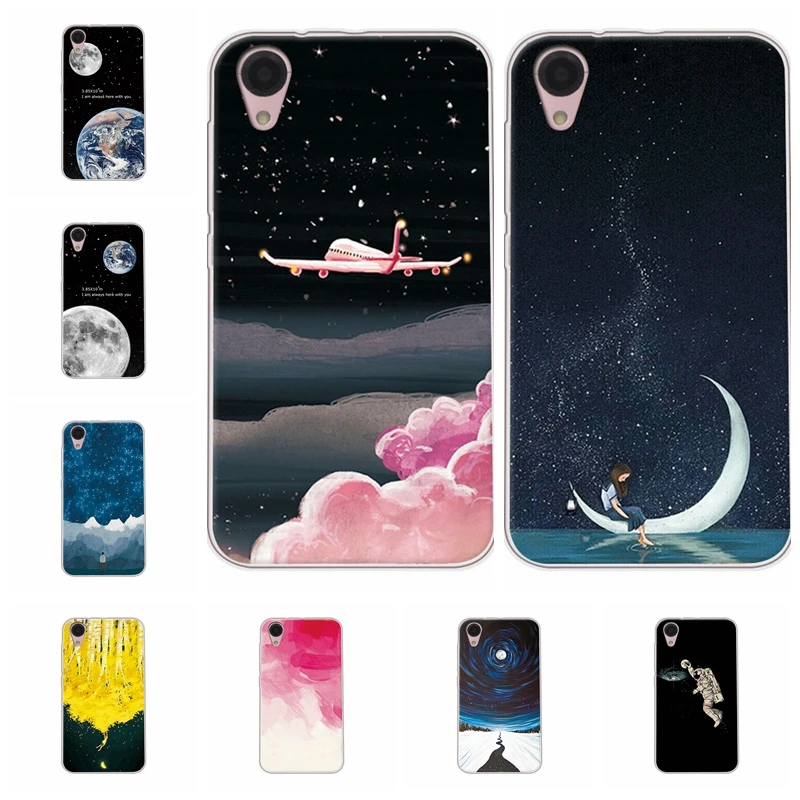 

Couple Sky Moon Earth Case For BQ BQ-4072 Soft TPU Silicone Phone Capa Back Cover For BQ 4072 BQ4072 Fundas Fashion 4" Inch
