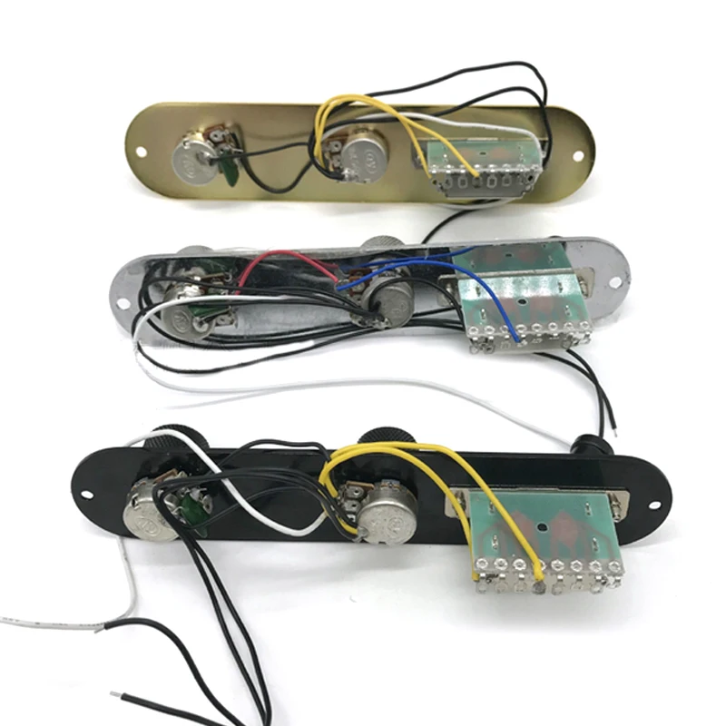 Хром/золото/черный 3 способ проводной загруженный Prewired управление плиты выключатель проводки ручки для TL Tele Telecaster гитары запчасти