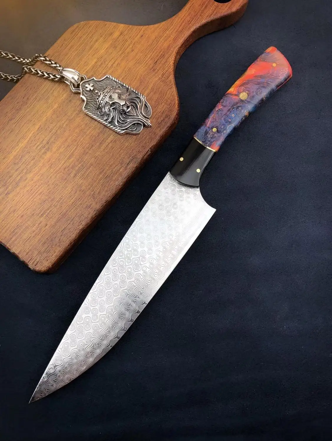 

Damascus Chef Knife vg10 Japanese Kitchen Knives 67 layers Damascus Guyto Knife Chef's Cooking Tool Stainless Steel Professional