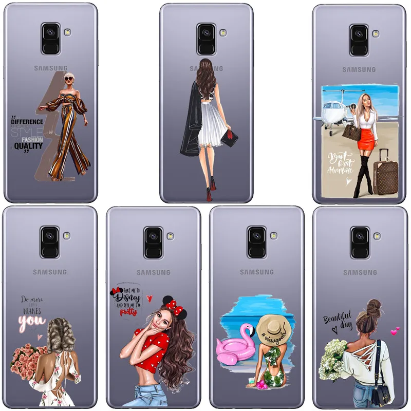 

Goddess VOGUE Art Princess For Girls Female boss coffee Soft Silicone TPU phone accessories Case For Samsung Galaxy S6/7/8/9