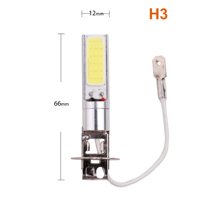 2 шт. автомобильный H1 светодиодный h3 светодиодный 881 h27 10 Вт COB светодиодный противотуманный светильник, лампа для вождения, светодиодный автомобильный дневной ходовой светильник DRL 12 в белый