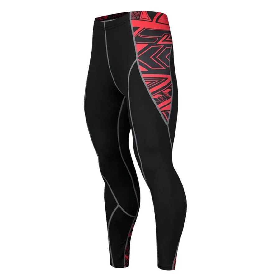 Волк 3d печать компрессионные брюки мужские осенние бегущие спортивные колготки для спортзала Фитнес Эластичный марафон быстросохнущие брюки - Цвет: Photo Color