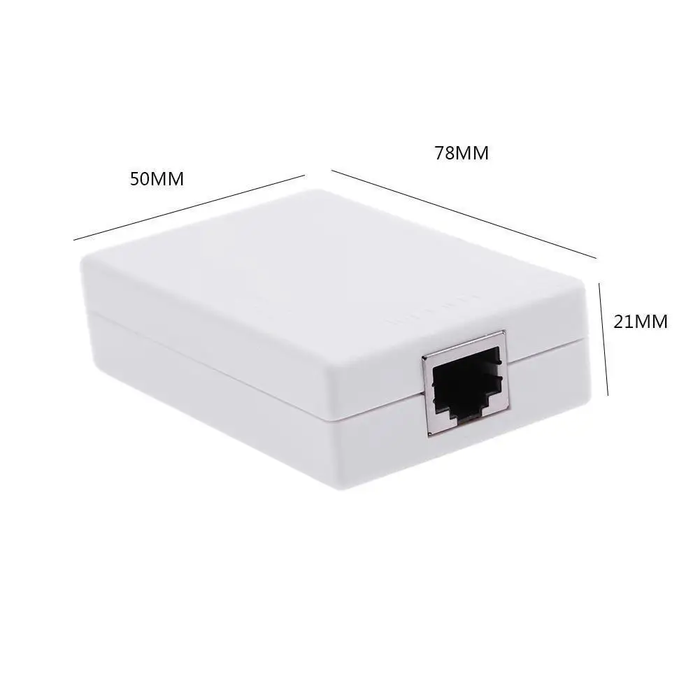 Для Mini 2 Port RJ45 Lan Hub Switch di Rete Box Компьютер Ethernet Интернет|Компьютерные кабели и