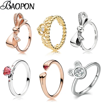 

2019 Fashion Weave Crystal Rings For Women Gold//Rose Gold Color Fine Female Ring Party Engagement Jewelry Wholesale