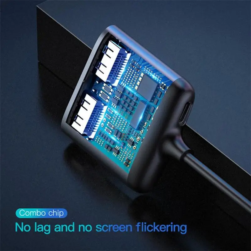  Baseus 4K USB C to HDMI Adapter Type-C to Dual HDMI Dispaly PD Fast Charge Adapter HUB Docking Stat