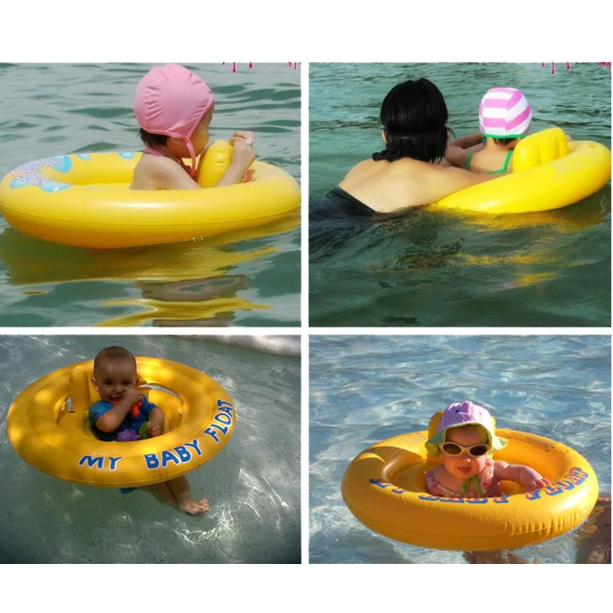 Детский круг для плавания кольцо для сиденья плавательный круг козырек от солнца плавающая игрушка детский пляжный бассейн аксессуары Двойная камера структура