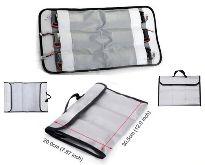 Multifunctional model aircraft Lipo battery storage bag explosion proof
