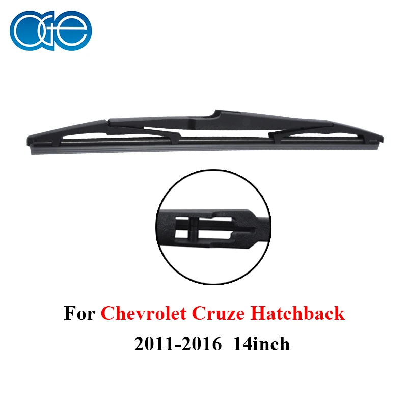 14'' 35cm Rear Wiper Blades No Arm For Chevrolet Cruze Hatchback Back Windshield Wipers Silicone Rubber Car Window Windscreen |
