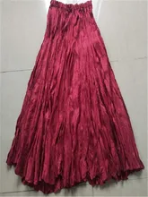 2019 new spring and summer pleated women's skirt, solid color Miyake wild chiffon pleated skirt, casual skirt, skirt female box pleated chiffon skirt