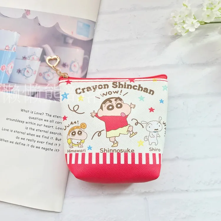 IVYYE Crayon Shin-chan, Ститч, аниме, кошелек для монет, мягкие кошельки для мелочи, кошелек для денег, карты, сумки для ключей, подарки для детей - Цвет: see chart