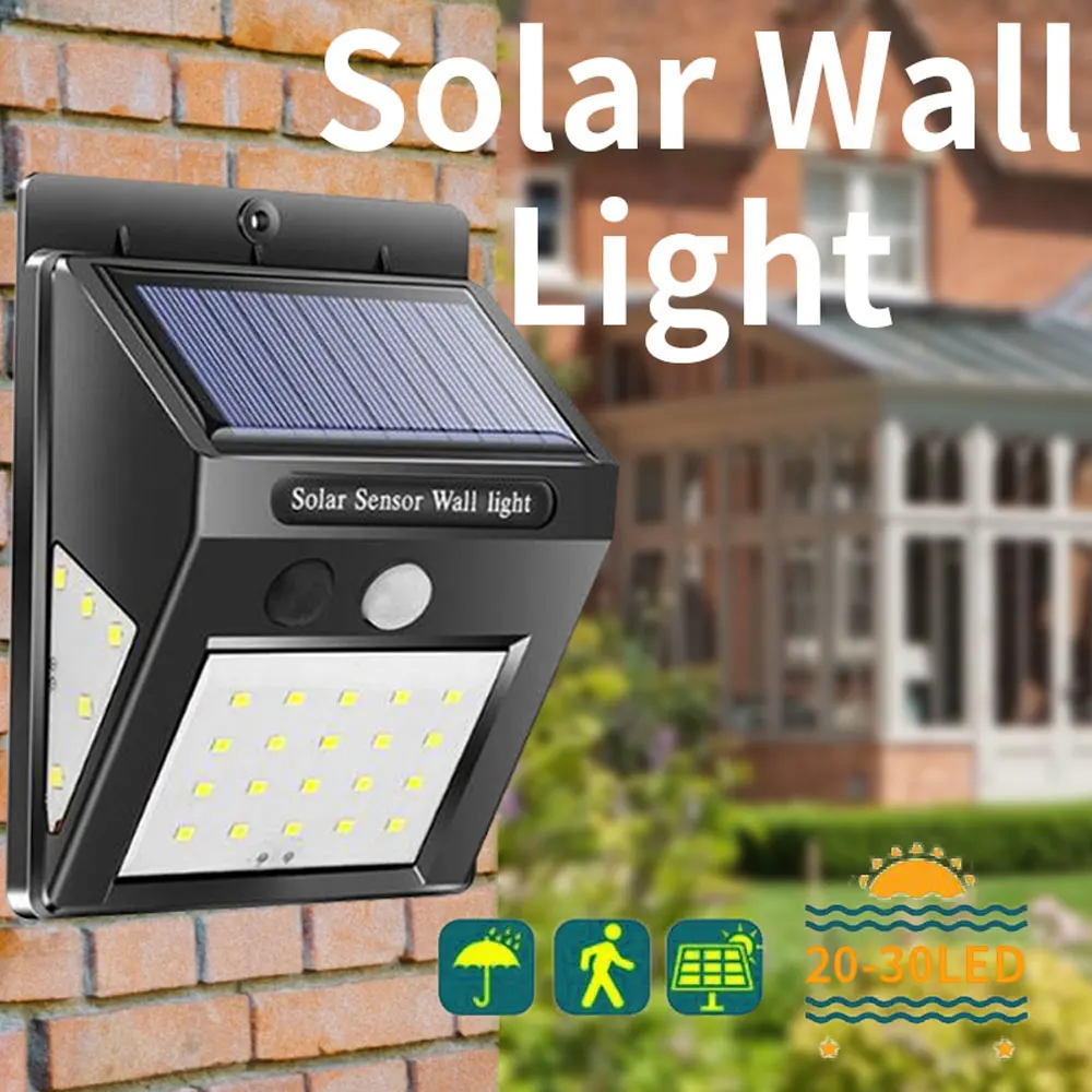 

Solar Lamp wall Portable Led Light Sensor automatically waterproof Camp Tent Flashlight Night Garden road Light outdoor Bulb new