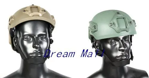 

Tactical Helmet w/ NVG mount and Side Rail Tan
