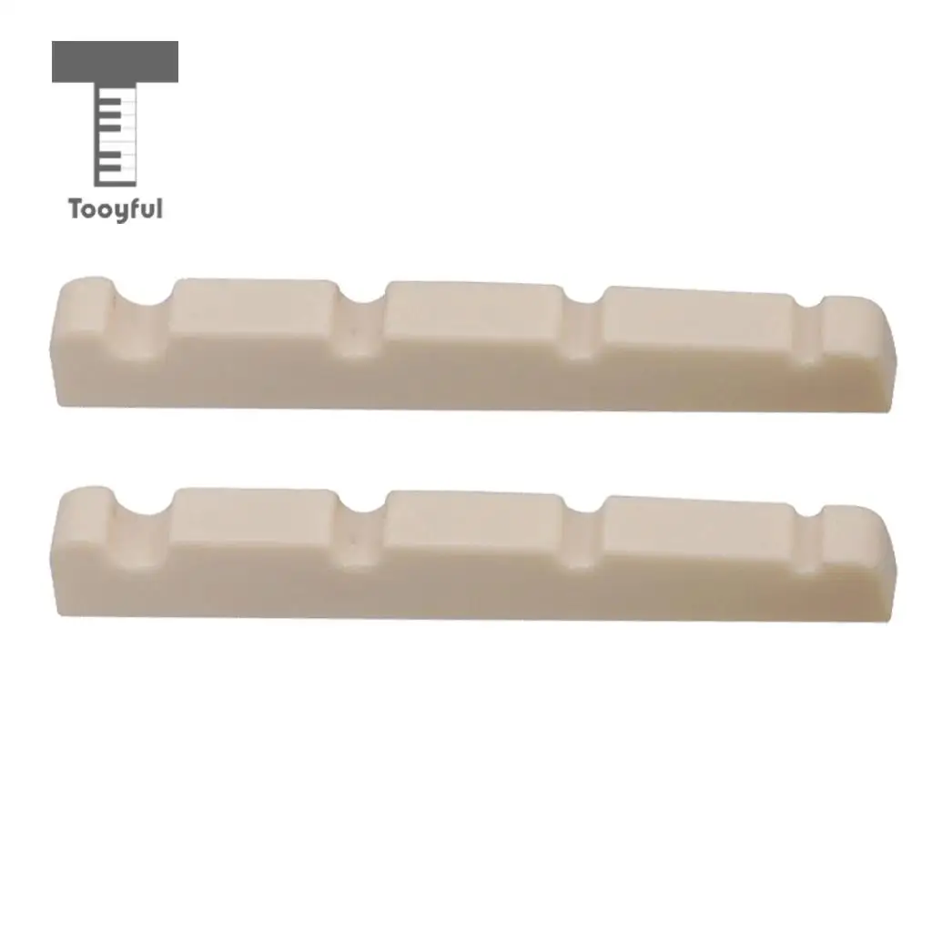 2 Pieces Slotted Nut for 4 String Electric Bass Replacements