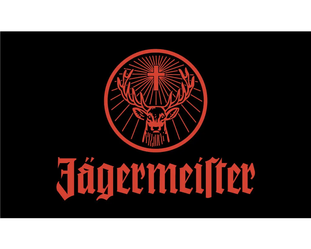 

3x5 Feet Flying 90*150cm 40*60cm 160*240cm jagermeister Jagermeister Giant Large Black Flag 100% Polyester Banner