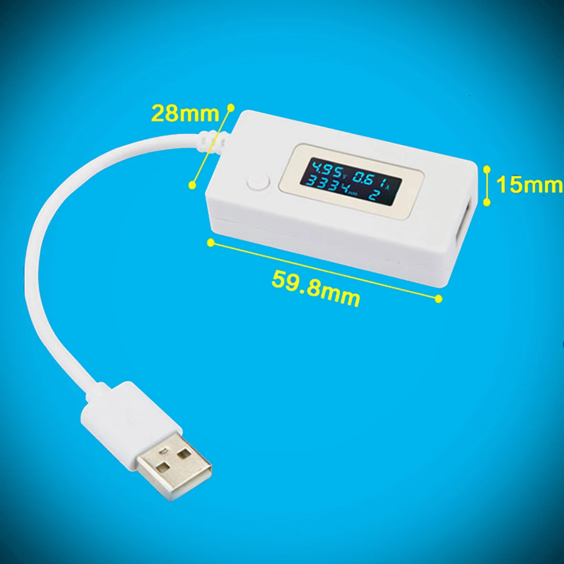 Полезное зарядное устройство USB мобильный ПК емкость батареи Мощность Мини Напряжение Ток Тестер Метр