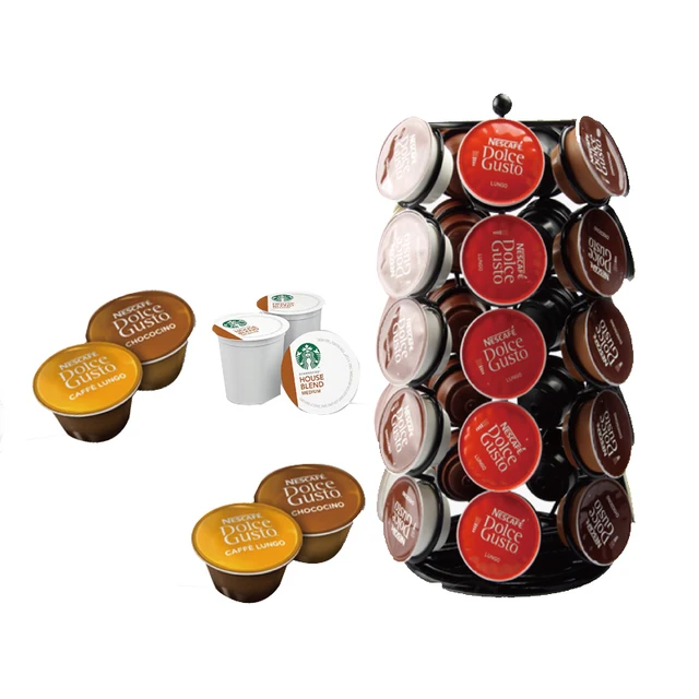 Cheap Black 35 K-cup Coffee Pod Storage Dolce Gusto Coffee Display Shelves Rotating Stand Table Storage Cheap Black 35 K-cup Coffee Pod Storage Dolce Gusto Coffee Display Shelves Rotating Stand Table Storage